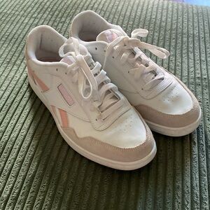 Reebok White and Pink Sneakers